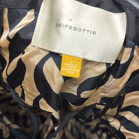 Anthropologie LEIFSDOTTIR Black Onyx Strapless Dress - Picture 12 of 12